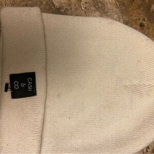Cash & Co Cream Beanie